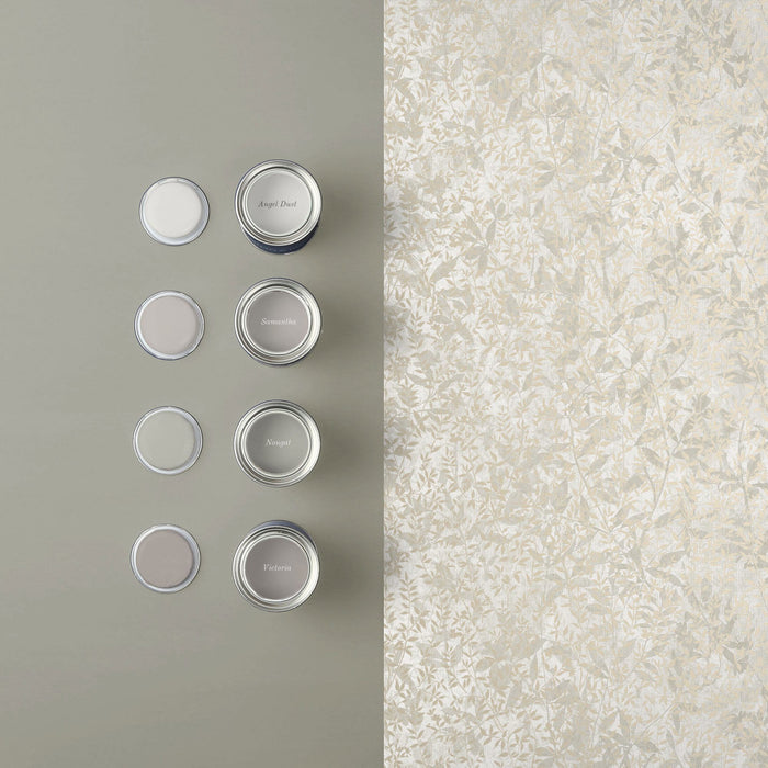 Graham & Brown Vliesbehang - Botany Soft Gold - 10mx52cm