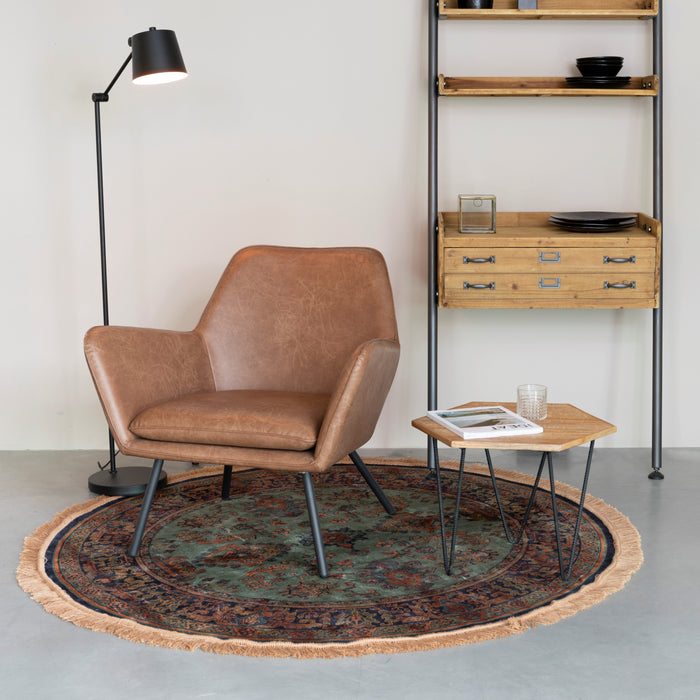 by fonQ Ezra Vloerkleed Ø 160 cm - Groen