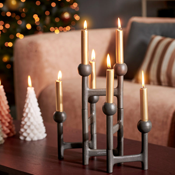 POLSPOTTEN Folding Kandelaar Graphite