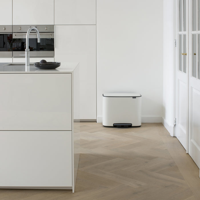 Brabantia Bo Pedaalemmer 11 + 23 L - Wit