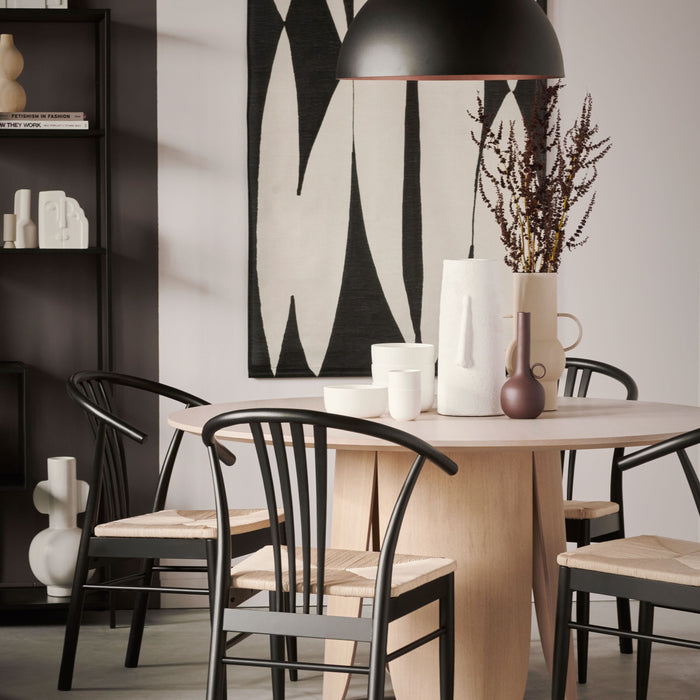 Bolia Peyote Eettafel - Ø 140 cm - Witgepigmenteerd Gelakt Eiken