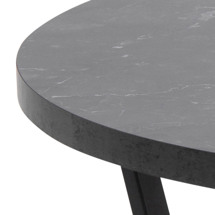 by fonQ Hein Salontafel Ø 77 cm - Zwart