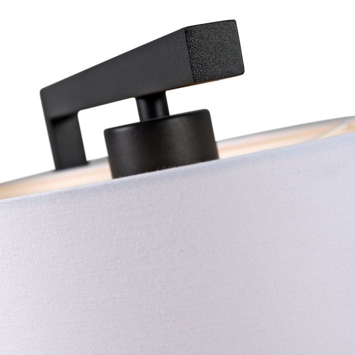 it's about RoMi Boston Vloerlamp Ø 25 cm - Zwart / Zwart