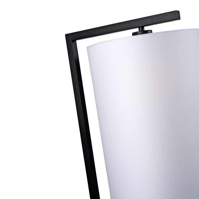 it's about RoMi Boston Vloerlamp Ø 25 cm - Zwart / Zwart