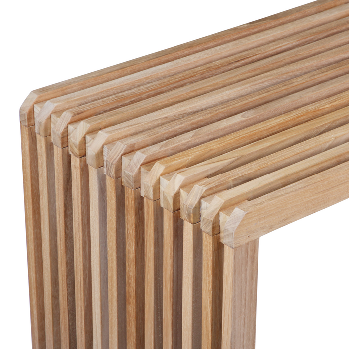 HKliving Slatted Bankje B 160 cm - Teak