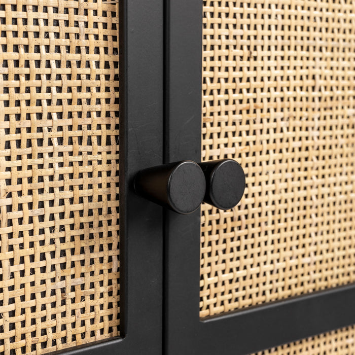 by fonQ Wave Opbergkast - H 100 x B 80 cm - Zwart