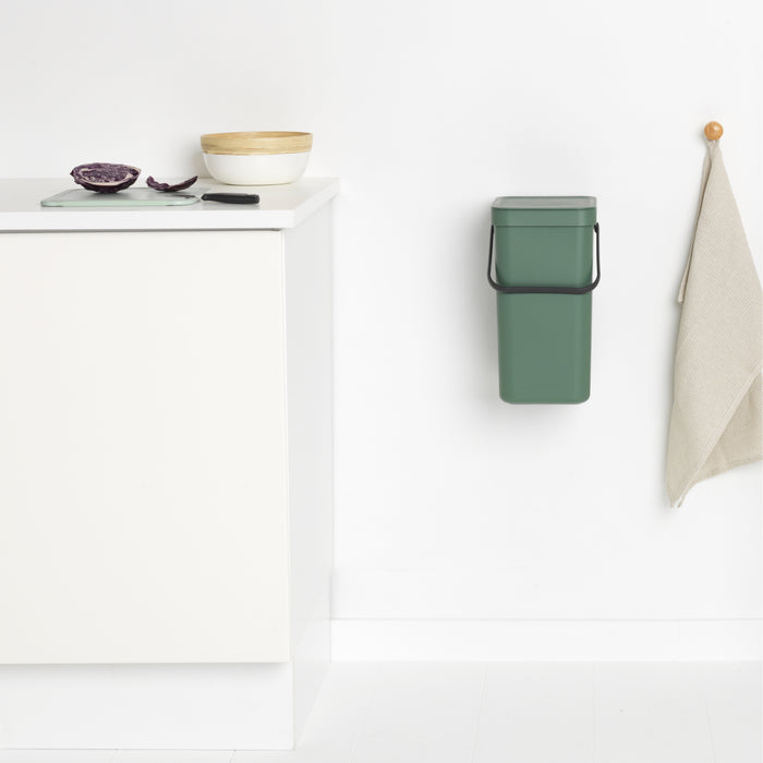 Brabantia Sort & Go Afvalemmer / Opberger 12 L - Groen