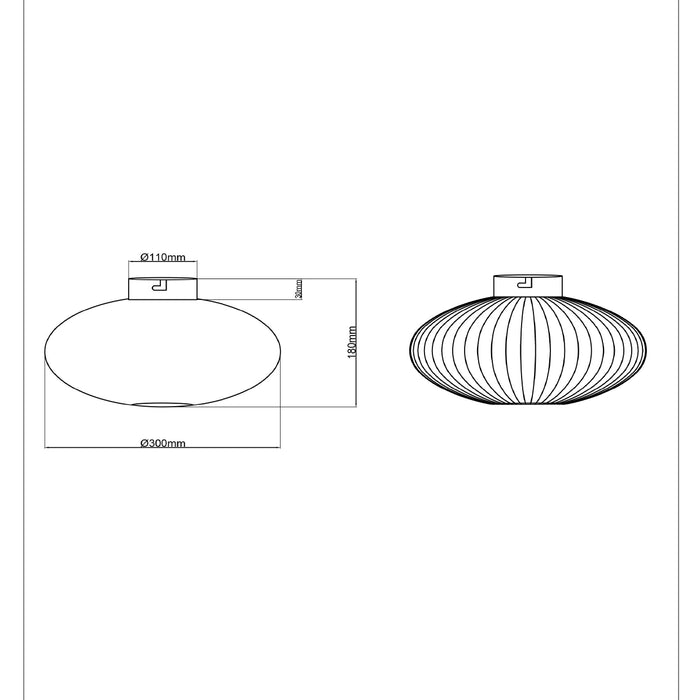 TRIO Johann Plafondlamp Ø 30 cm