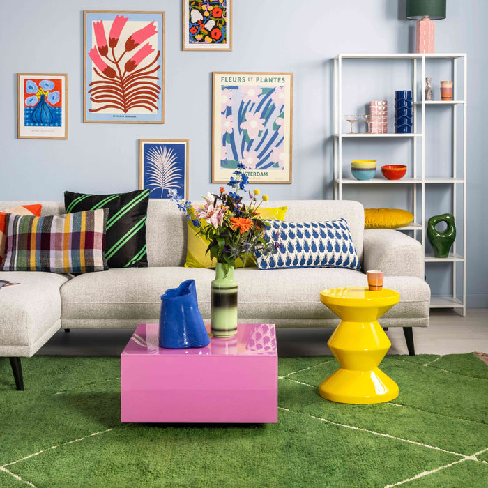 HKliving Mirror Block Salontafel - Hot Pink