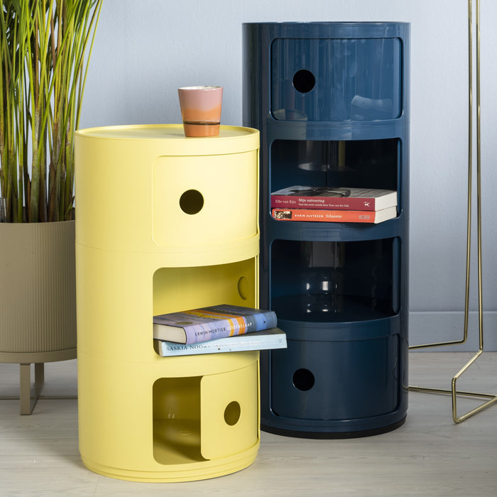 Kartell Componibili Kast - 4 Modules - Blauw
