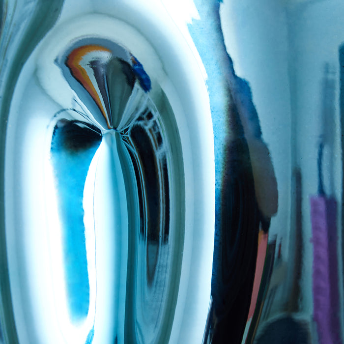 HKliving HK Objects Vaas - Blue Chrome