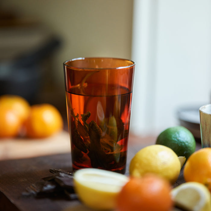 HKliving 70's Glassware Theeglas 0,4 L - Set van 4