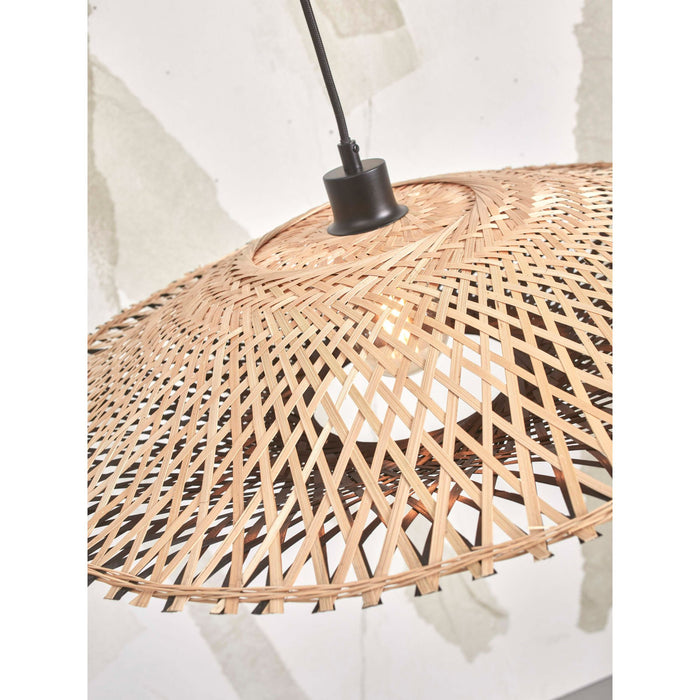 GOOD&MOJO Kalimantan Hanglamp Plat - Ø60cm - Zwart