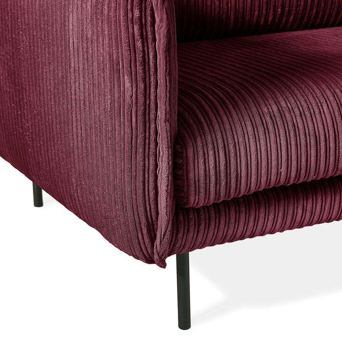 by fonQ Ribbon 4-zitsbank - Rib - Bordeaux