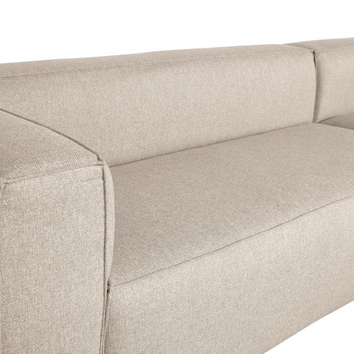 WOOOD Bean Hoekbank met Chaise Longue Rechts - Melange - Beige