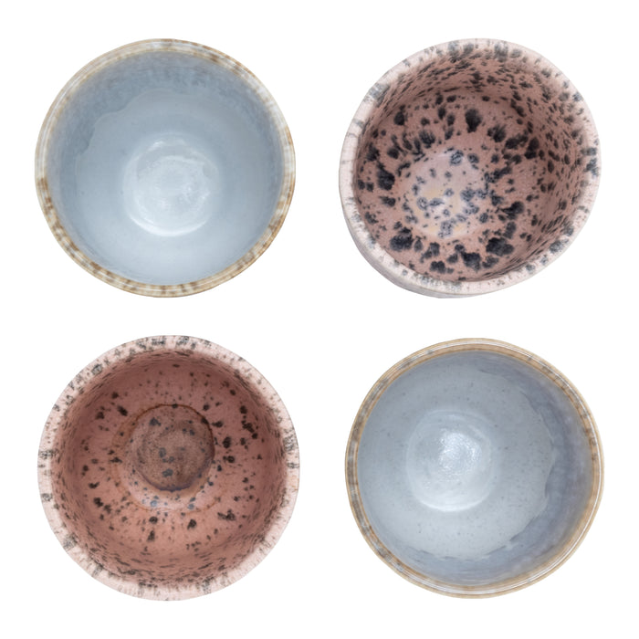 by fonQ Mixed Ceramics Mokken 4st. - 0,2 L - Multicolor