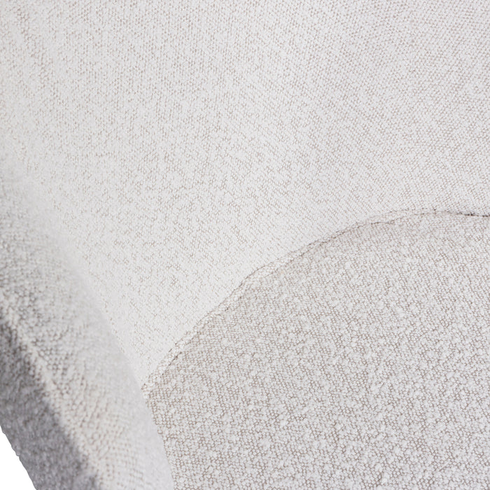 WOOOD Admit Eetkamerstoel - Bouclé Naturel