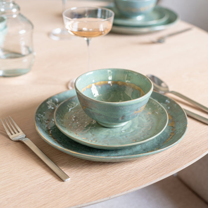 SERAX - Pascale Naessens - Pure Serviesset - 12 delig - Zeegroen