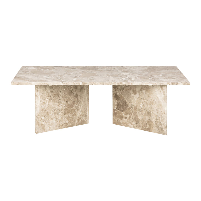 by fonQ Stone Salontafel - Rechthoekig - Bruin