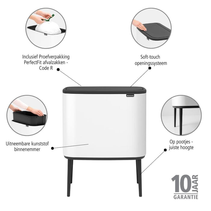 Brabantia Bo Touch Bin Afvalemmer 36 Liter