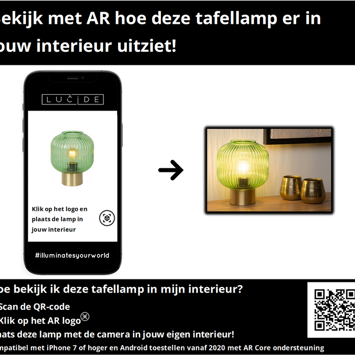 Lucide Maloto Tafellamp - Groen