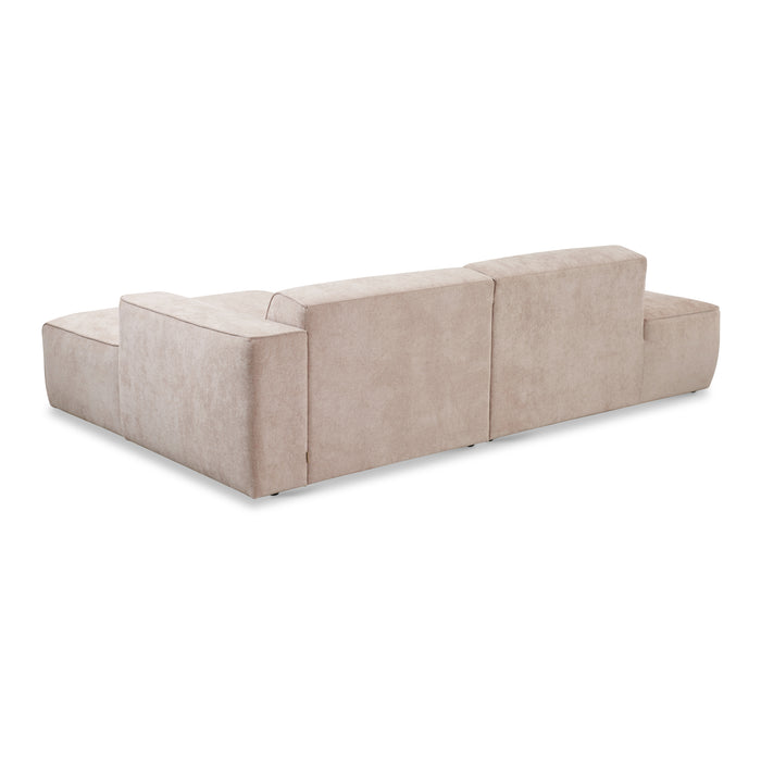 by fonQ Stretch Hoekbank met Chaise Longue Rechts - Beige