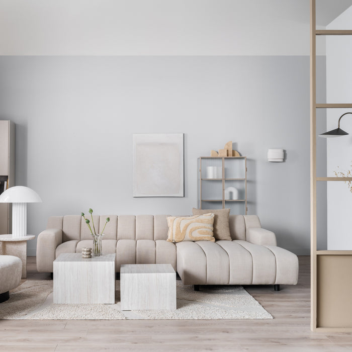 by fonQ Cloud Hoekbank met Chaise Longue Rechts - Beige