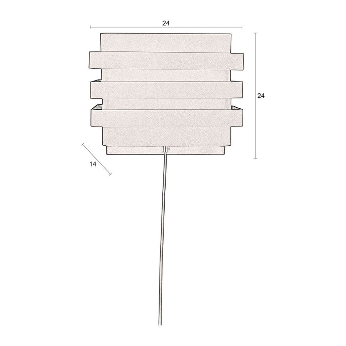 Dutchbone Dumont Wandlamp - Zwart