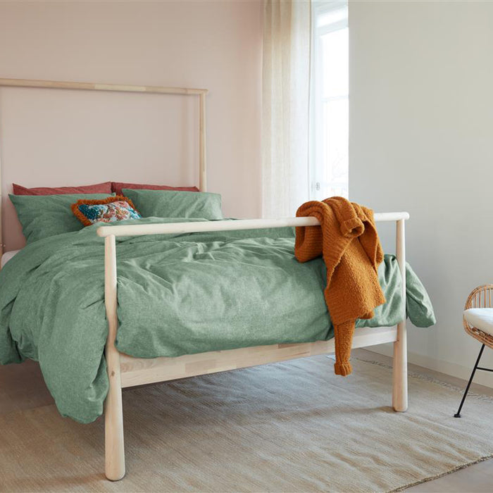 Beddinghouse Frost Dekbedovertrek 140 x 200/220 cm - Grijsgroen