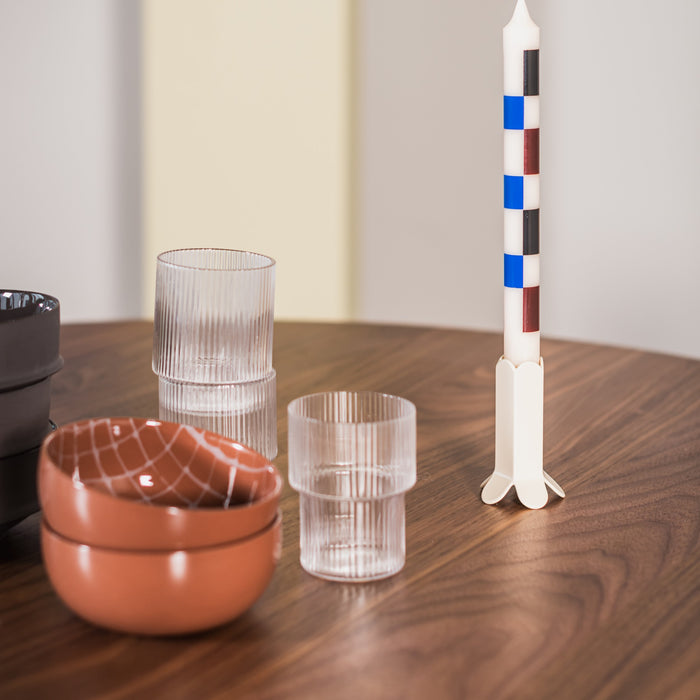 Ferm Living Ripple Drinkglazen Set van 4 - Clear