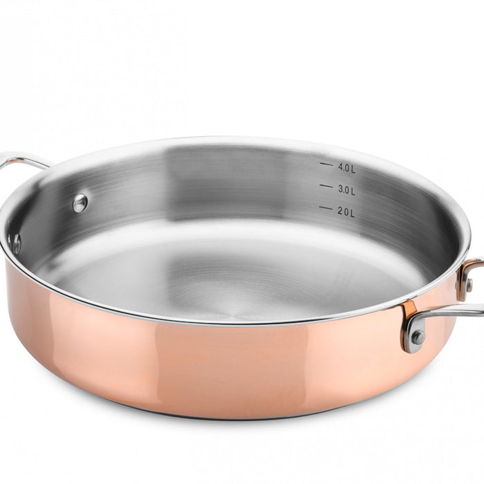 DUCQ braadpan koper Ø28cm (ook inductie)