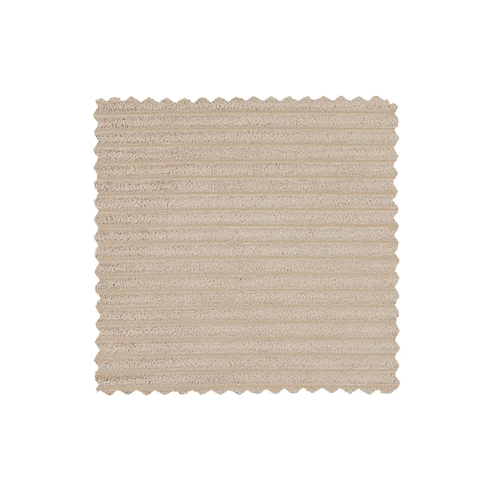 WOOOD Bean 3,5-zitsbank - Ribstof - Travertin