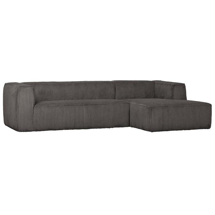 WOOOD Bean Hoekbank met Chaise Longue Rechts - Ribstof - Terrazzo