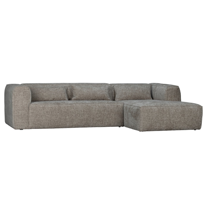 WOOOD Bean Hoekbank met Chaise Longue Rechts - Melange - Travertin