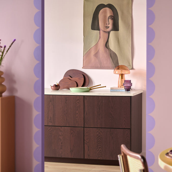 POLSPOTTEN Steps Waxinelichthouder - Paars