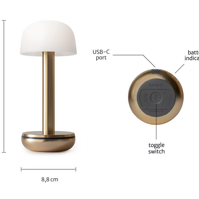 Humble Two Oplaadbare Tafellamp - Gold