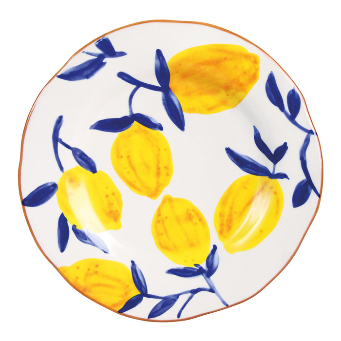 &k amsterdam Lemon Twig Bord Ø 22 cm - Set van 4