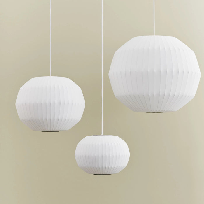 HAY Nelson Bubble Angled Sphere Hanglamp L - Ø 71 cm - Off White