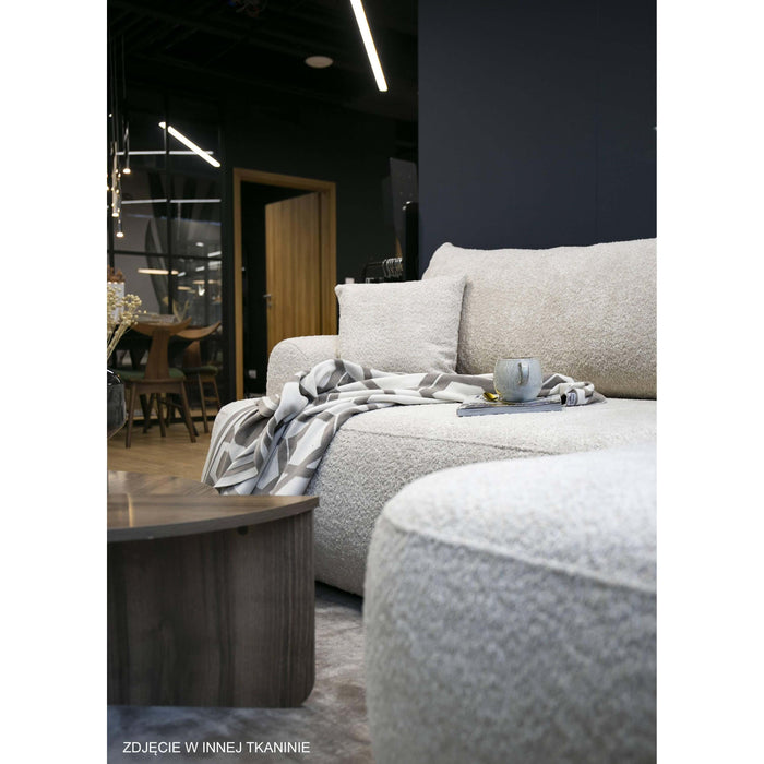 NADUVI Collection Philipa Hoekbank Links met Slaapfunctie - Bouclé - Antraciet