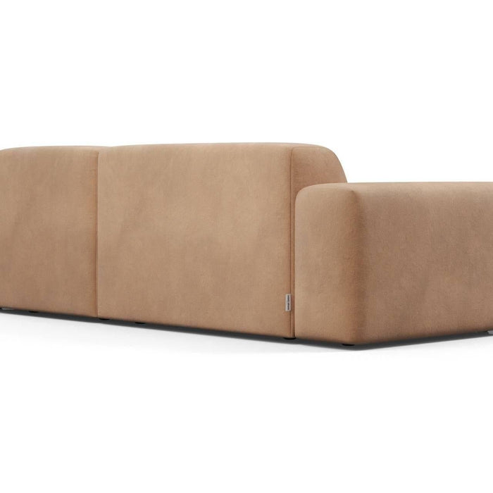 NADUVI Collection Nina Hoekbank Rechts - Velvet - Camel bruin