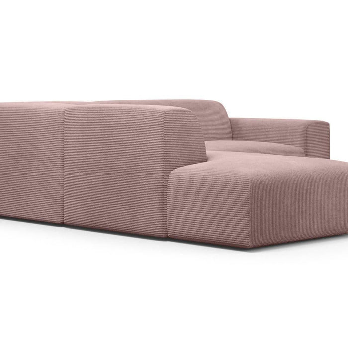 NADUVI Collection Nina Big Hoekbank Links - Ribstof - Lila