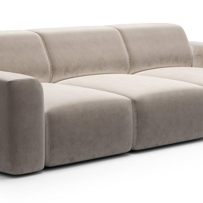 NADUVI Collection Nina 3-zitsbank - Velvet - Beige