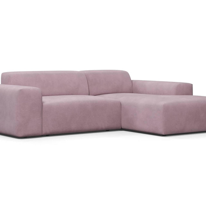 NADUVI Collection Nina Hoekbank Rechts - Velvet - Lila