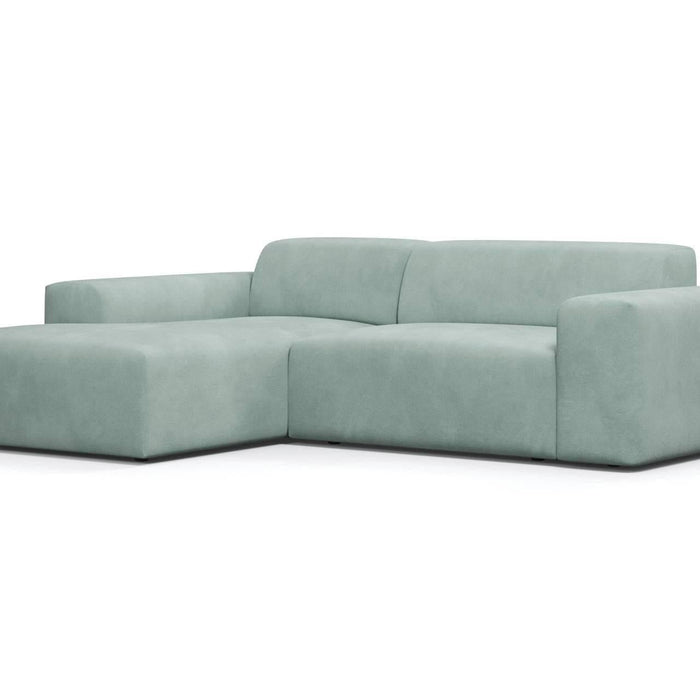 NADUVI Collection Nina Hoekbank Links - Velvet - Mintgroen