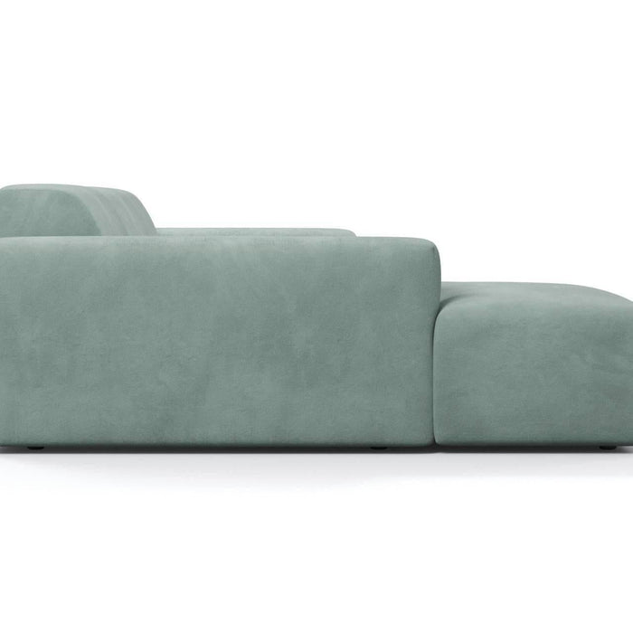 NADUVI Collection Nina Hoekbank Links - Velvet - Mintgroen