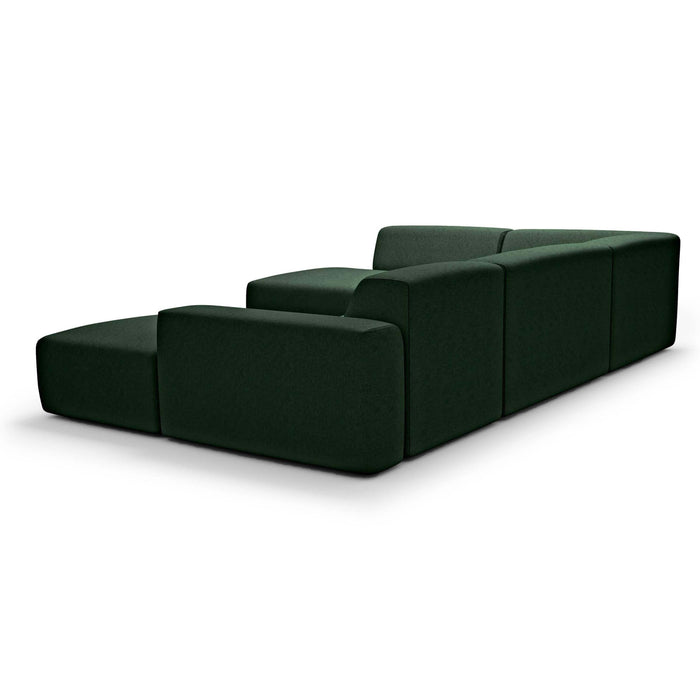 NADUVI Collection Nina U-bank Links - Velvet - Donkergroen