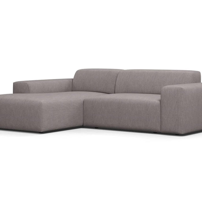 NADUVI Collection Nina Hoekbank Links - Linnen - Donkergrijs