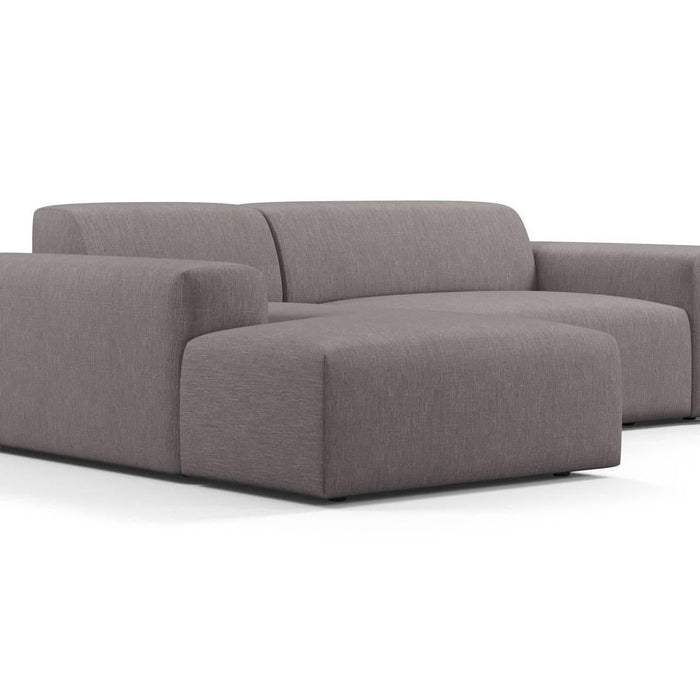 NADUVI Collection Nina Hoekbank Links - Linnen - Donkergrijs