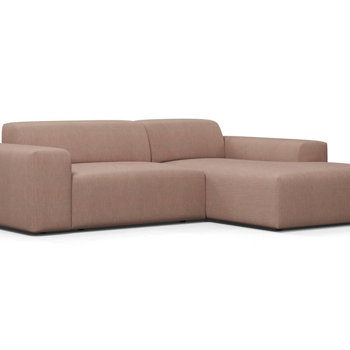 NADUVI Collection Nina Hoekbank Rechts - Linnen - Oudroze