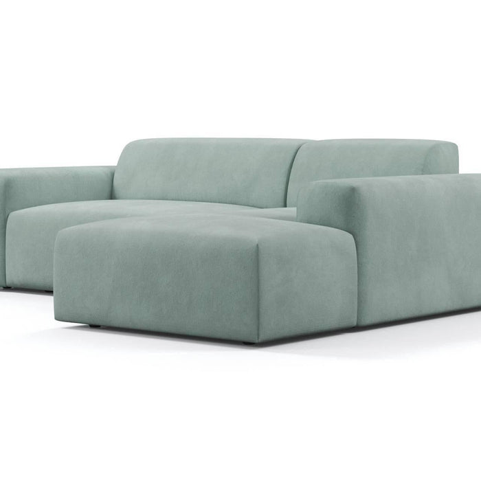 NADUVI Collection Nina Hoekbank Rechts - Velvet - Mintgroen